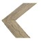 Ekena Millwork 11"W x 12"H x 3/4"D Vintage Farmhouse 3 1/2" Chevron, Barnwood Decor Collection, Chalk Dust White DECR11X12X075CHVWH - alternate 3